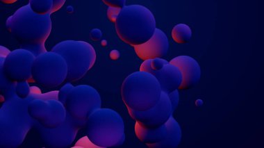 Metaverse 3d render morphing animation pink purple abstract metaball metasphere bubbles art sphere blue background backdrop vr space moving meta balls shapes motion design fluid liquid blob