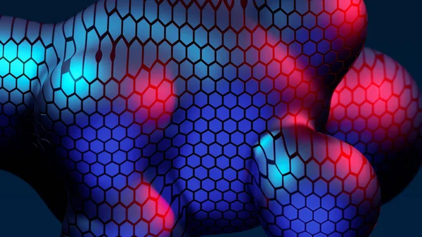 Абстрактный Неоновый Многоцветный Метабол Масштабом Преобразования Пузыря Рептилии Текстуры Мета — стоковое фото