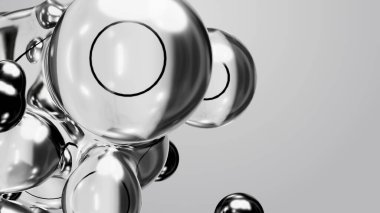 3d render motion design wallpaper animation business presentation monochrome grey white metaball gray liquid water soapy mercury bubble metasphere ball silver metal transition deformation metaverse