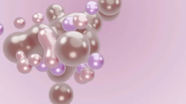 Render Animation Motion Design Presentation Background Wallpaper Metasphere Pink Purple — Stockfoto