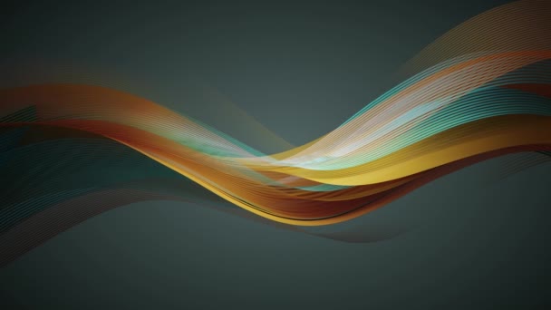 Oranje Groen Grijs Modern Abstract Digitaal Geometrische Verloop Achtergrond Luxe — Stockvideo