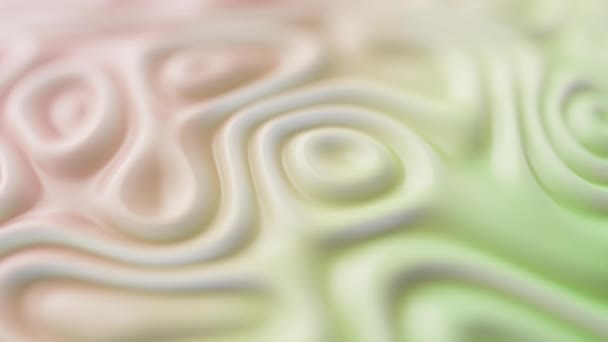 Weiß Grün Rosa Farbe Tapete Flüssigkeit Kunststoff Gelee Substanz Flüssigkeit — Stockvideo