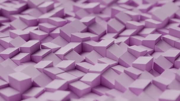Rendu Abstrait Animation Motion Design Géométrique Cubes Science Fiction Jeu — Video