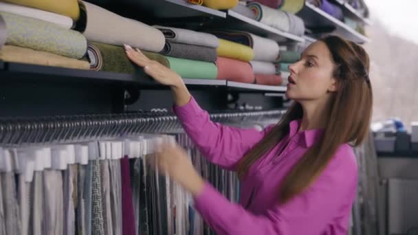 Terzi Kadın Moda Tasarımcısı Kafkas Kadın Tüketici Müşteri Terzisi Terzi — Stok video