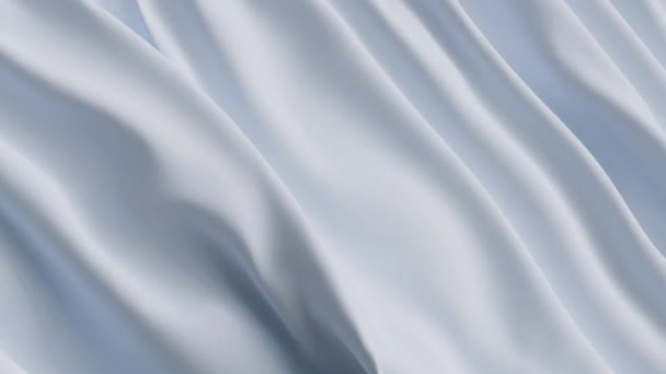 Abstract Tederheid Blauwe Zijde Achtergrond Luxe Golfdoek Satijn Pastel Kleur — Stockvideo