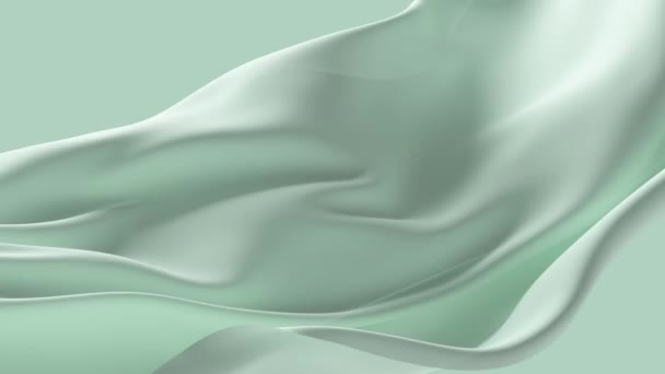 Абстрактна Ніжність Зелений Малиновий Шовковий Фон Розкішна Хвильова Тканина Атласна — стокове відео