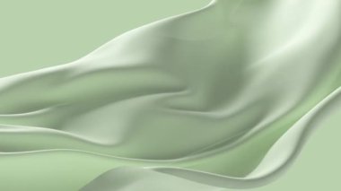 Soyut şefkat, yeşil kırmızı ipekten arka plan, lüks dalga, saten, renkli kumaş. Süt sıvısı sıçraması, dalgalı sıvı dokusu. Çırpınan maddeler. 3B animasyon hareketi tasarımı duvar kağıdı