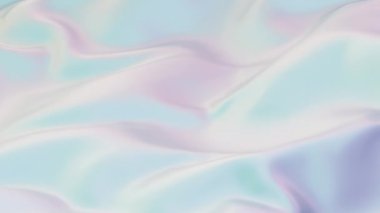 3D canlandırma dalgalı çok renkli beyaz pembe yanardöner renkler kumaş doku sıvı ipek dokular yakıt sallayarak yüzey holografik grafiksel metin arkaplan sunumu