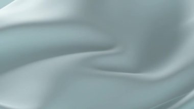 Soyut hassasiyet mavi turkuaz ipek arka plan lüks dalga kumaş saten kumaş. Yumuşak sıvı dalga sıçraması, dalgalı sıvı arka plan dokusu. Çırpınan maddeler. 3B animasyon hareketi tasarımı duvar kağıdı