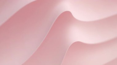 Soyut katmanlı hassasiyet pembe kırmızı ipek arka plan lüks dalga kumaş saten renkli kumaş katmanlar halinde. Gül rengi sıvı bej rengi dalgalı sıvı dokusu. Çırpınan materyal 3D animasyon tasarımı duvar kağıdı