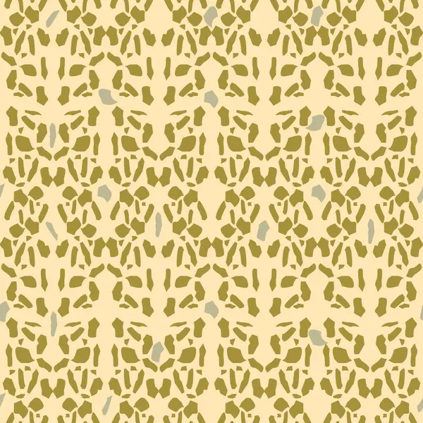 Soyut Vektör Kusursuz Desen Soyut Geometrik Retro Biçimli. Örnek Şekil ve Satır tekrarlanıyor. Modern İç Tasarım, Duvar Kağıdı, Tekstil Endüstrisi için. Kahverengi, açık zeytin rengi.