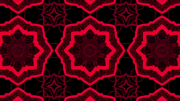 Oriental Ornaments Pattern Backdrop Seamless Looping Animation — Stock Video
