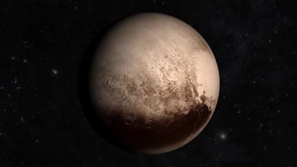 冥王星 4Kシームレスなループの背景 — ストック動画
