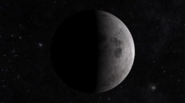 Ay yükselişi 4K. Ay Aşamaları.