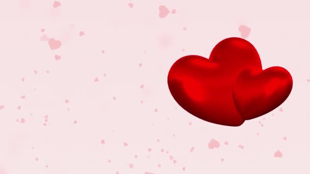 San Valentín Antecedentes Corazones Amor — Vídeos de Stock