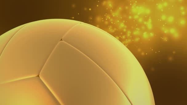 Volleyball Award Background Golden Ball — Vídeo de Stock