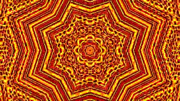 Warna Api Kaleidoskop Loop — Stok Video