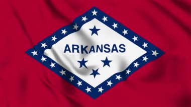 Arkansas Eyaleti Bayrak Döngüsü 4K