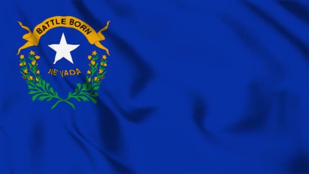 Nevada State Flag Loop — Stock Video