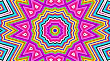 Renkli Parti Geçmişi Döngüsü. Çoklu Renkli Kaleydoskop.