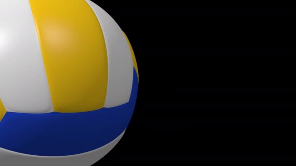 Boule Volley Ball Fond Boucle Sans Couture Avec Canal Alpha — Video