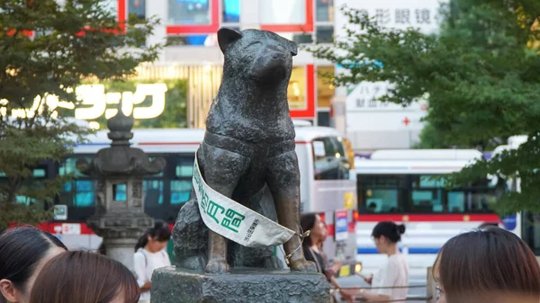 Shibuya 'daki Hachiko Heykeli. Tokyo, Japonya.