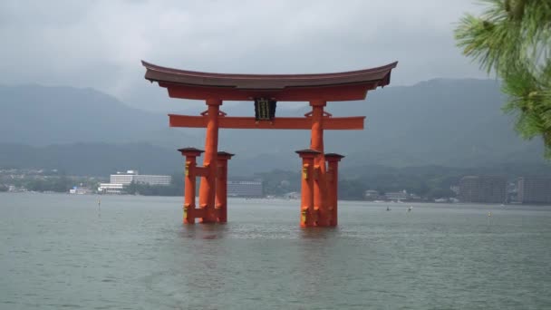 Insel Miyajima Itsukushima Schrein Hiroshima Japan — Stockvideo
