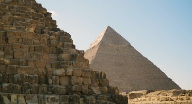Giza, Mısır 'daki Khafre Piramidi (Chephren)