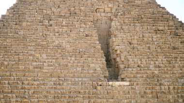 Menkaure Pyramid Close Up. The Smallest of the Pyramids of Giza, Egypt. clipart