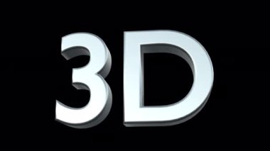 Alfa Kanallı 3B Metin Logosu Simgesi İmzala