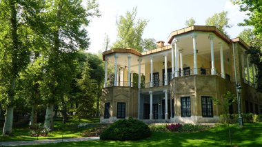 Tahran Niavaran Sarayı Kompleksi. Ahmad Shahi Pavyonu, Tahran, İran.