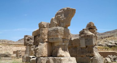 Antik Persepolis Şehri. Achaemenid İmparatorluğunun başkenti, Şiraz, İran.