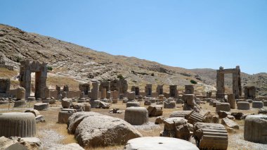 Antik Persepolis Şehri. Achaemenid İmparatorluğunun başkenti, Şiraz, İran.
