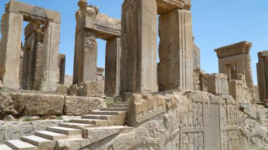 Antik Persepolis Şehri. Achaemenid İmparatorluğunun başkenti, Şiraz, İran.