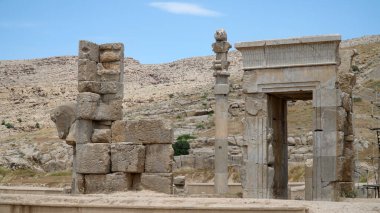 Antik Persepolis Şehri. Achaemenid İmparatorluğunun başkenti, Şiraz, İran.