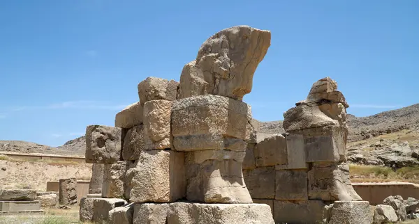 Antik Persepolis Şehri. Achaemenid İmparatorluğunun başkenti, Şiraz, İran.