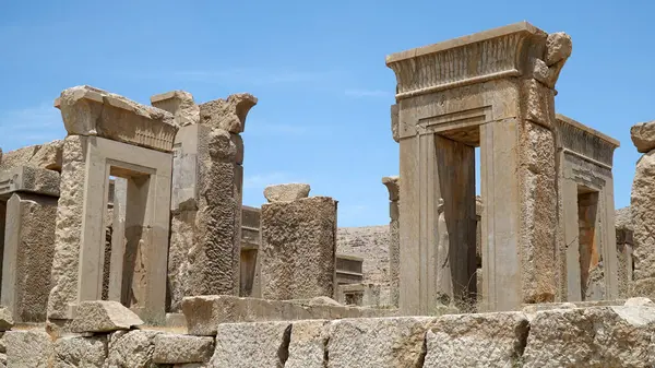 Antik Persepolis Şehri. Achaemenid İmparatorluğunun başkenti, Şiraz, İran.