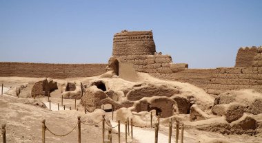 İran Meybod 'daki Narin Kalesi (Narin Qal' eh)