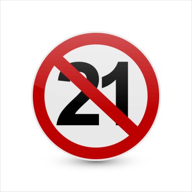 21 yaşında ve beyaz üzerinde yasak işareti var.