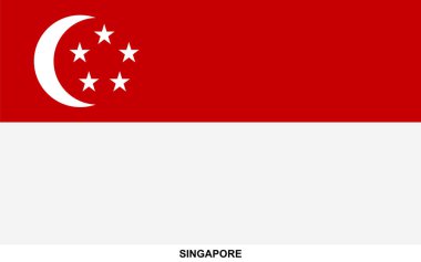 SINGAPORE Bayrakları, SINGAPORE Ulusal Bayrağı