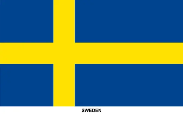 stock vector Flag of SWEDEN, SWEDEN national flag