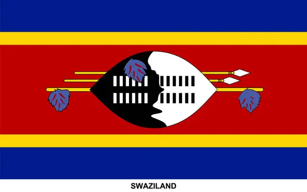 stock vector Flag of SWAZILAND, SWAZILAND national flag