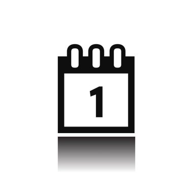 Takvim web simgesi beyaz arka plan üzerinde