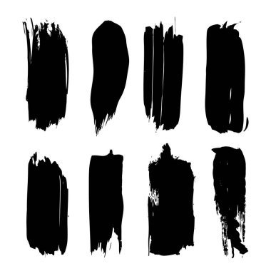 Beyaz arkaplanda fırça darbesi