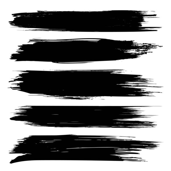 Набор кисти на белом фоне