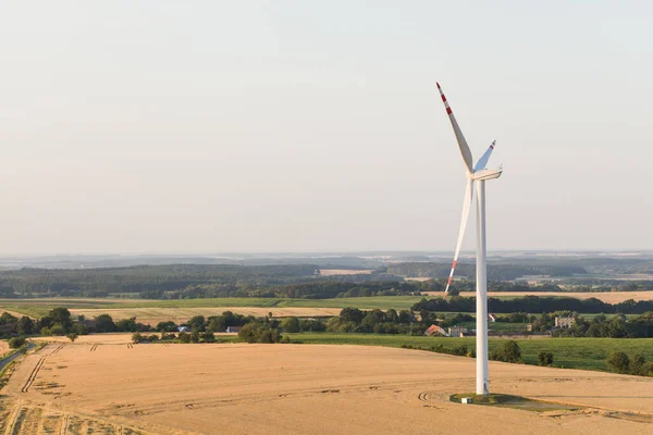 Windkraftanlage Polen Auf Dem Feld — Stockfoto