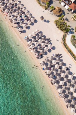 Hırvatistan kıyı şeridinin havadan görüntüsü