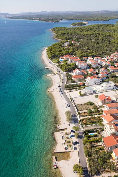 Вид Воздуха Побережье Хорватии — стоковое фото