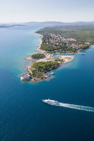 stock image aerial view of the Croatia coastline