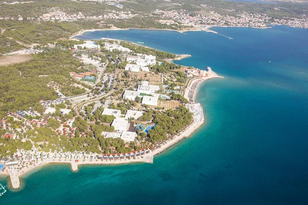 Widok Lotu Ptaka Wybrzeże Chorwacji — Zdjęcie stockowe